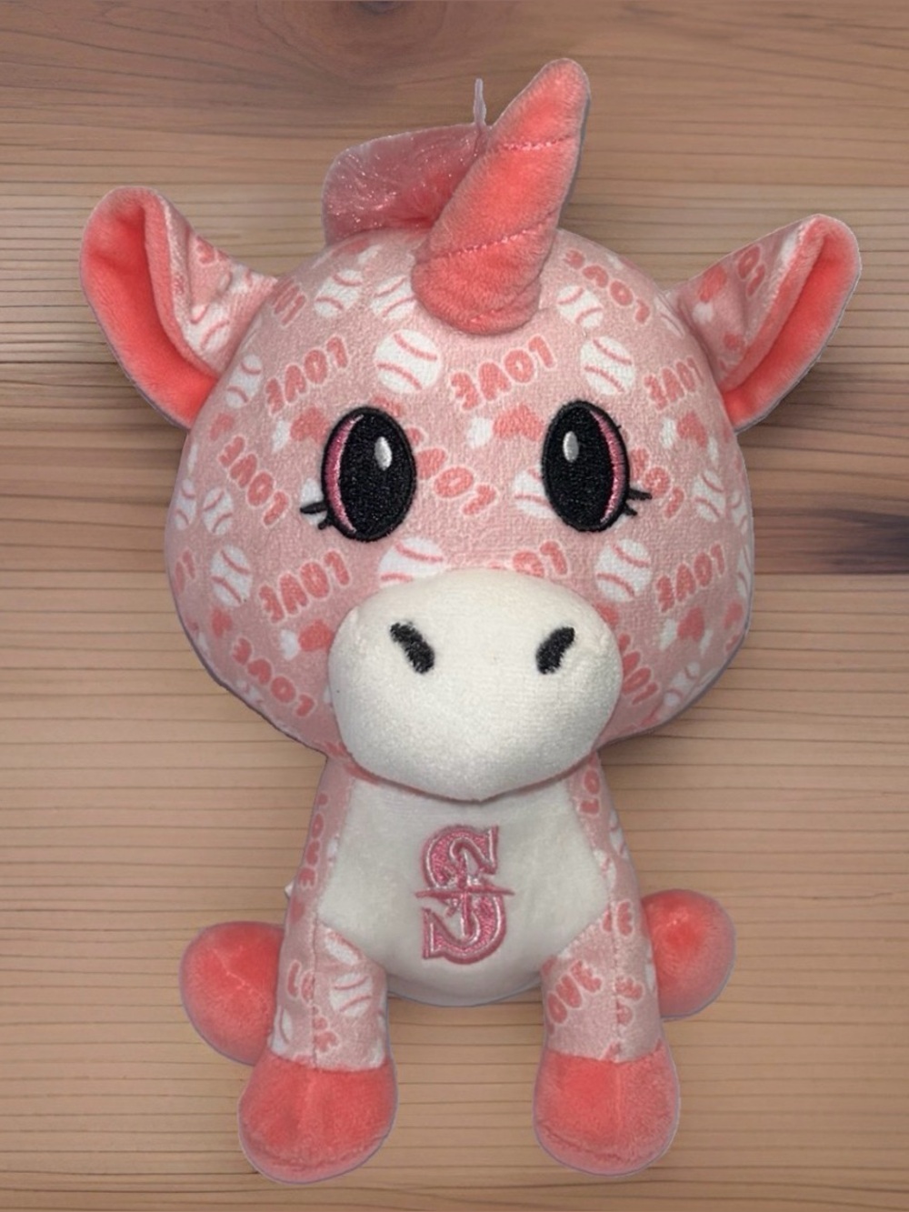 Forever Collectibles Foco Seattle Mariners Unicorn Plush Pink MLB Stuffed 10”